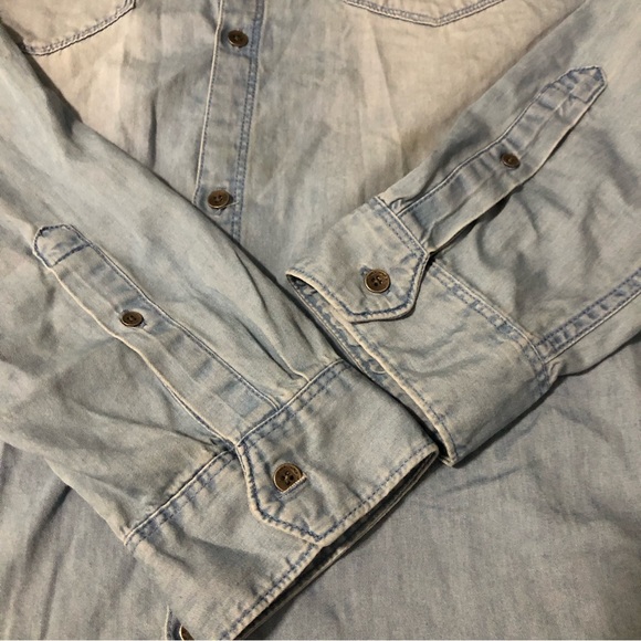 Calvin Klein Button Up Denim Men SZ L - Picture 8 of 12